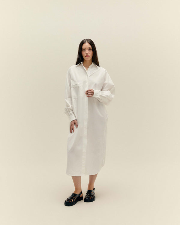 OVERSIZED CHEMISIER OFF-WHITE