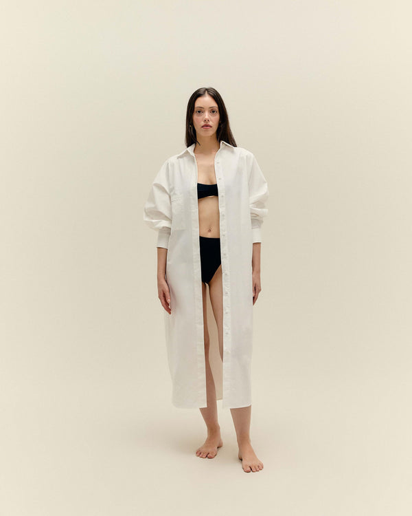 OVERSIZED CHEMISIER OFF-WHITE