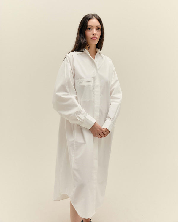 OVERSIZED CHEMISIER OFF-WHITE