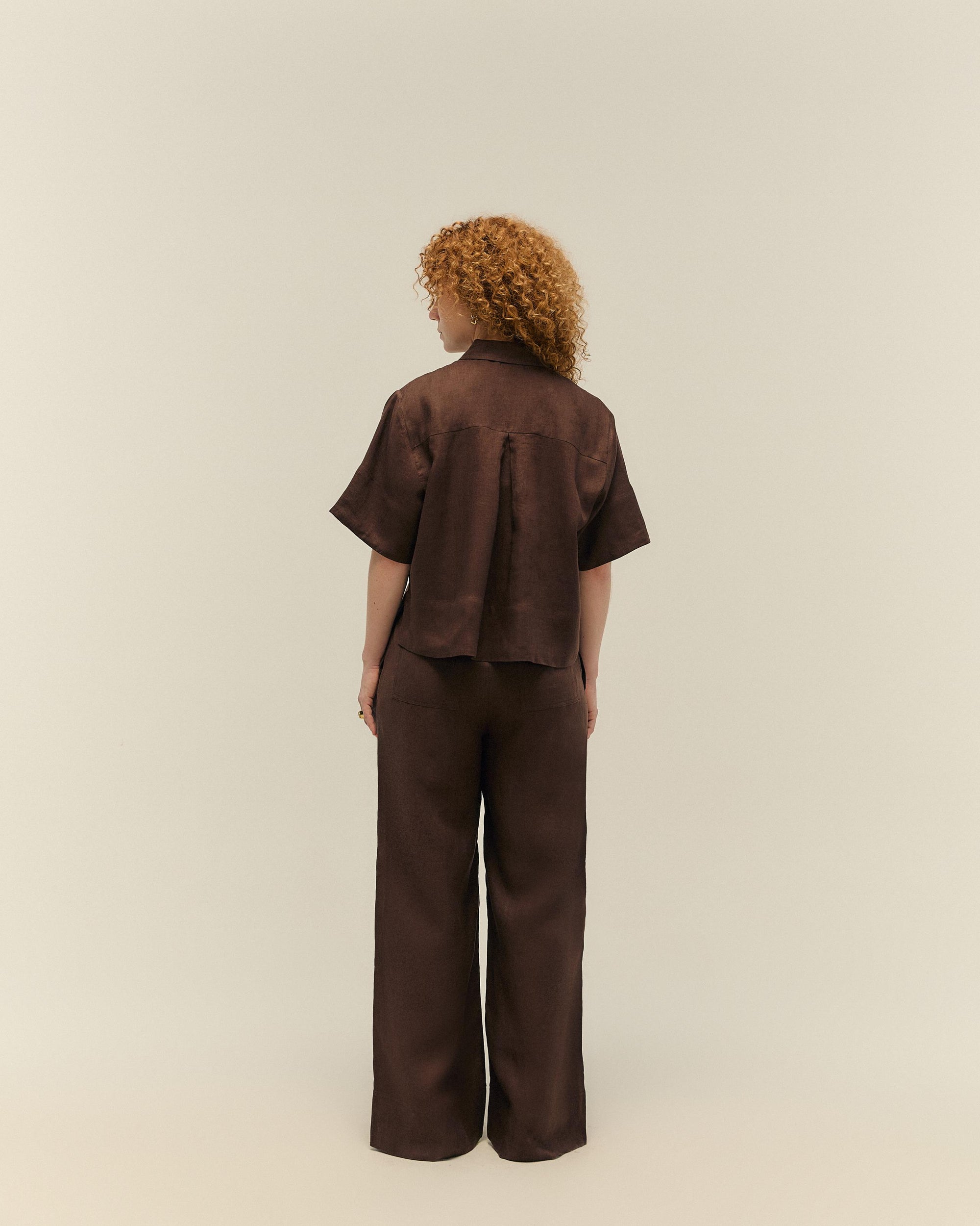 T-shirt Lore, couleur marron
