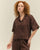 T-shirt Lore, couleur marron