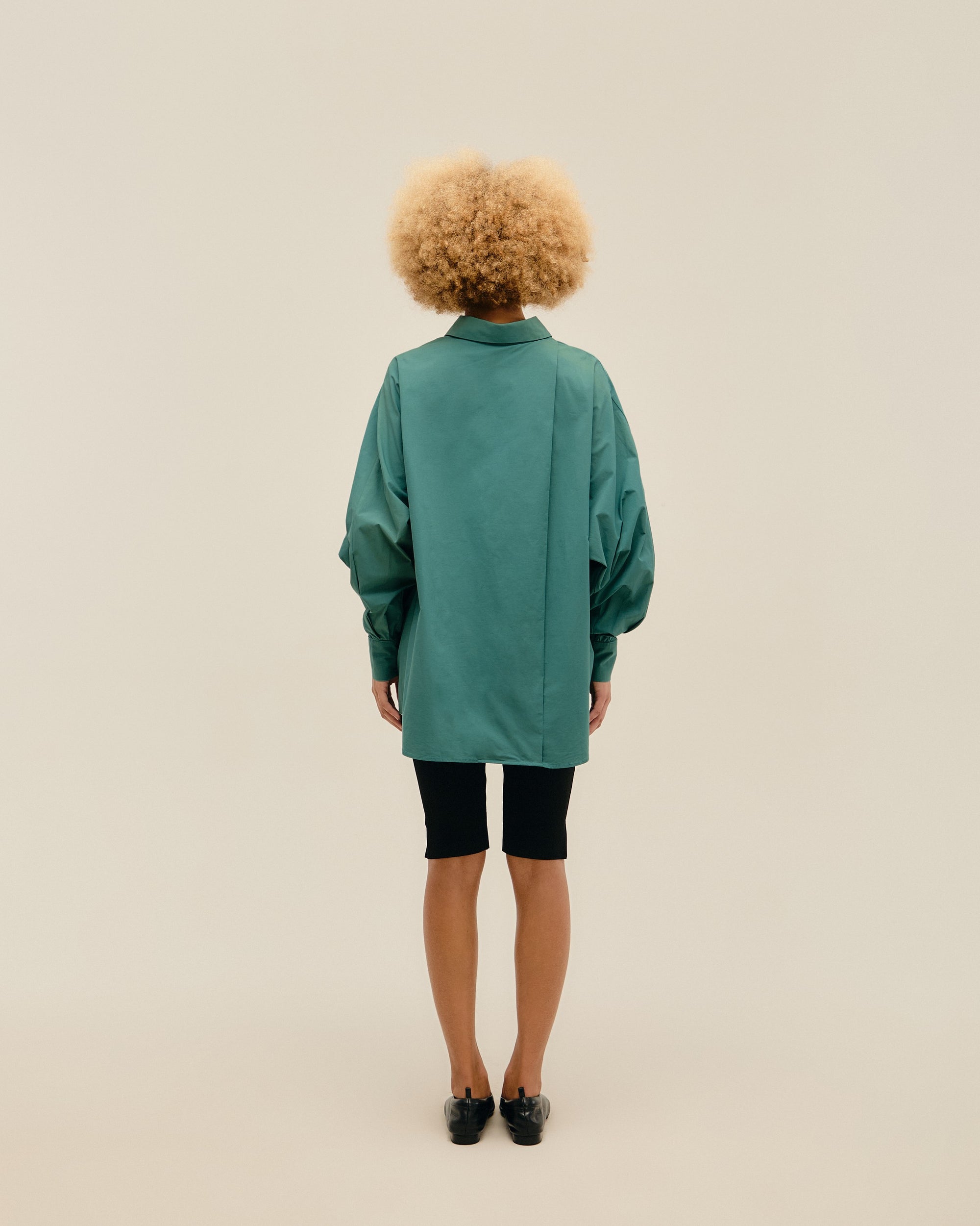CAMISA OVERSIZED SEAWEED GREEN