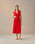 HELENA DRESS RED SHIFT