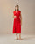 HELENA DRESS RED SHIFT