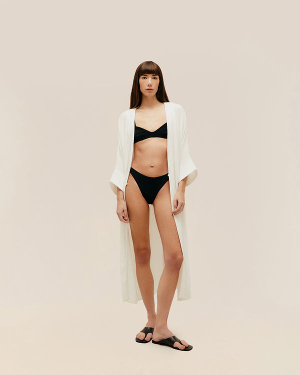 KNOT DRESS OFF-WHITE