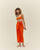 ROBE KNOT MIE ORANGE