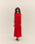 SLIT MID-LENGTH DRESS IN RED