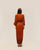 KNOT DRESS MID BROWN