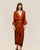 KNOT DRESS MID BROWN