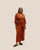 KNOT DRESS MID BROWN