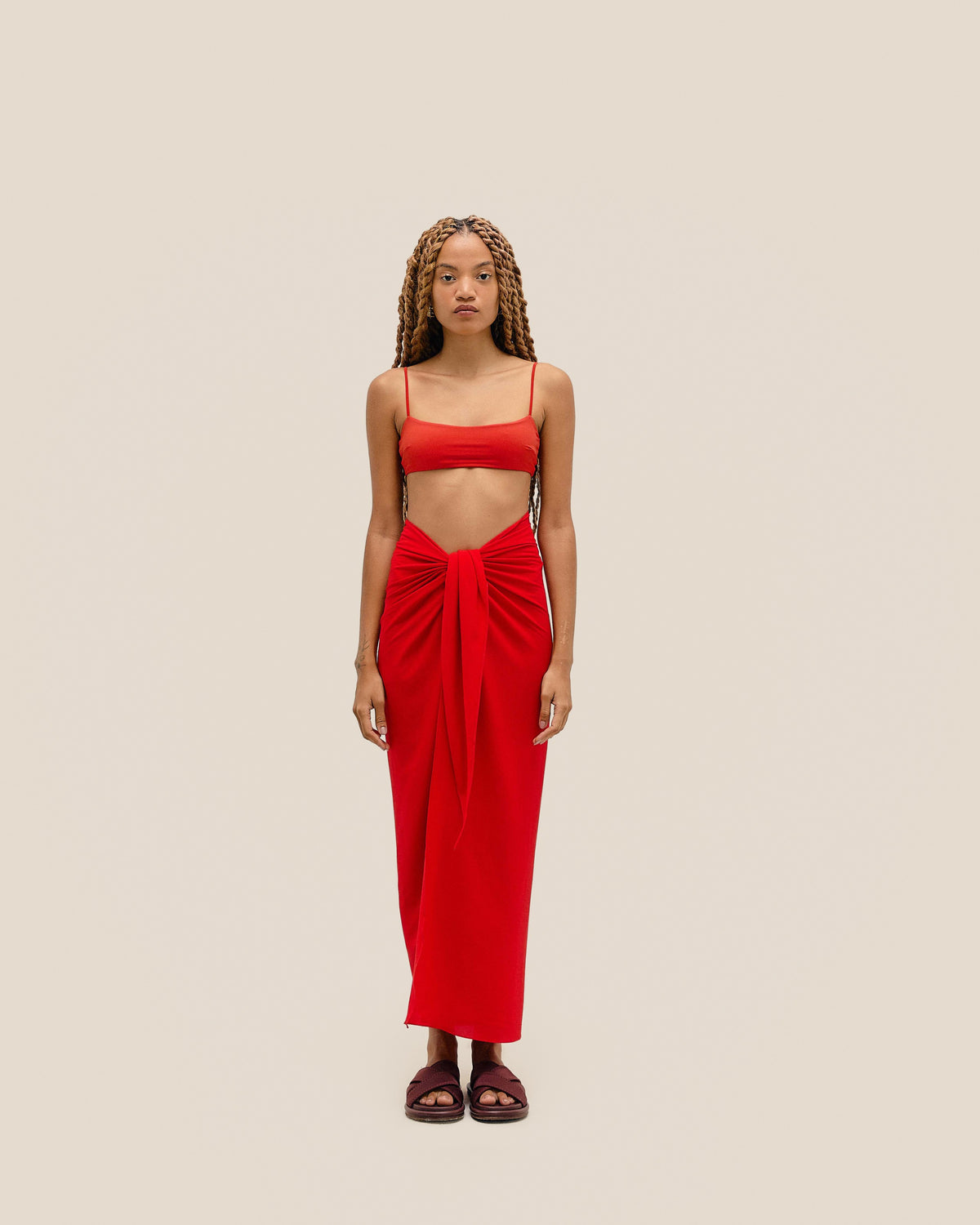 ABITO KNOT ROSSO