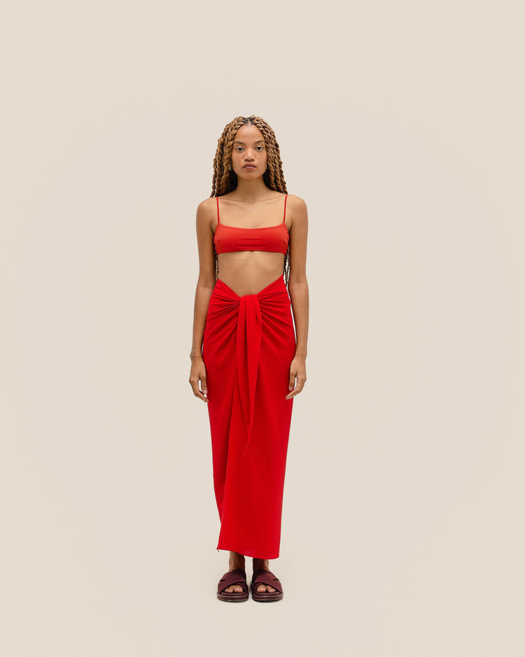 ABITO KNOT ROSSO
