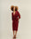 KNOT DRESS MARSALA