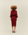 KNOT DRESS MARSALA
