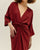 KNOT DRESS MARSALA