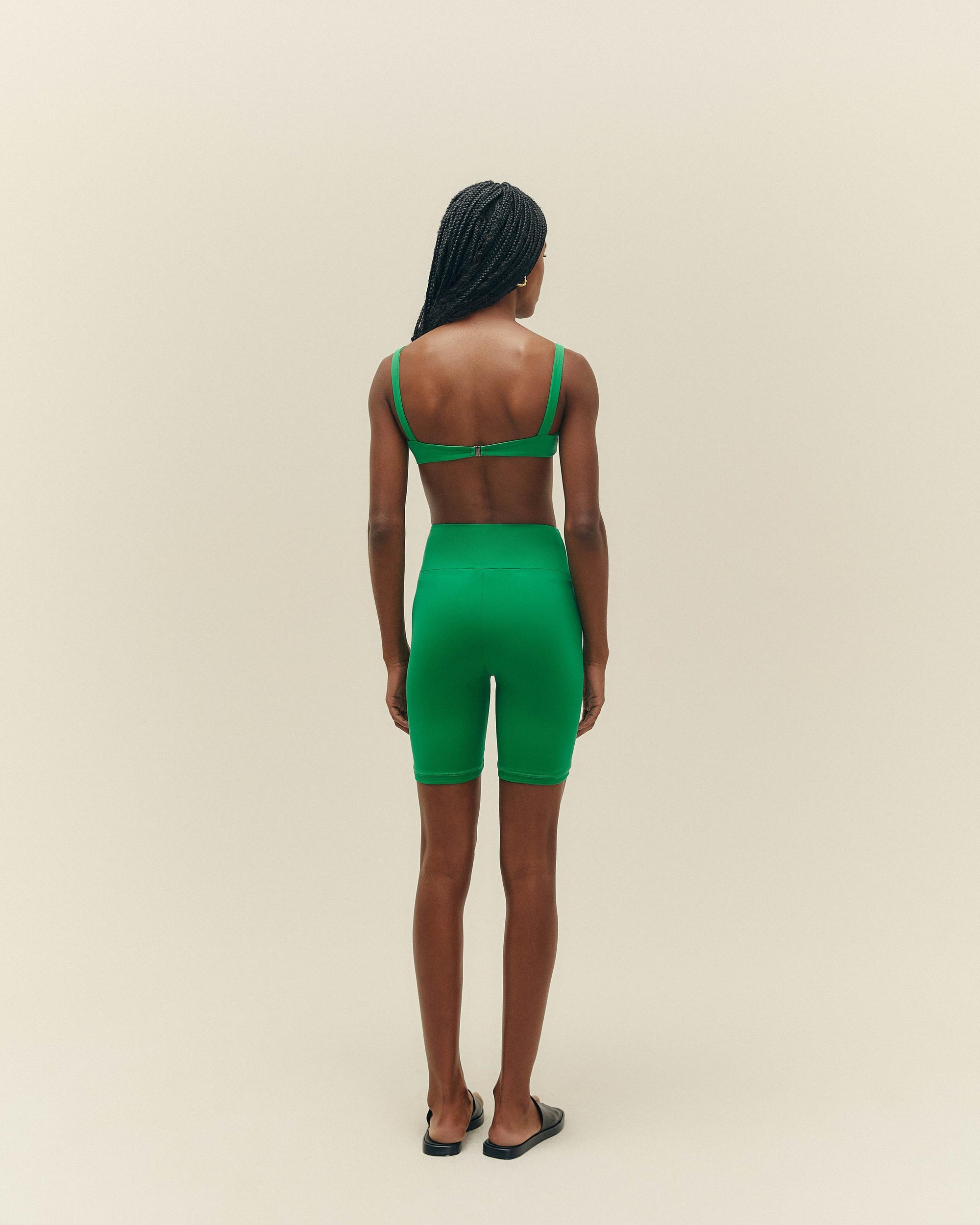 SHORTS DE CYCLISME VERT NUMÉRIQUE