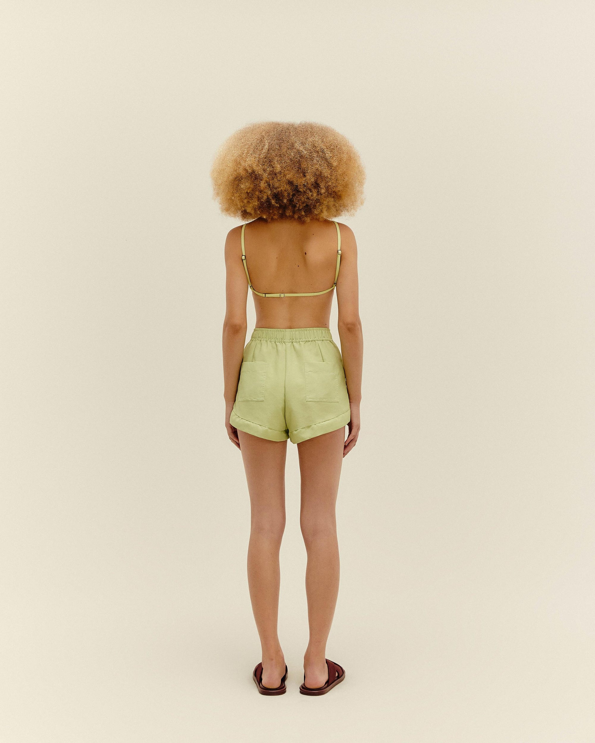 ISABEL SHORT PALM GREEN