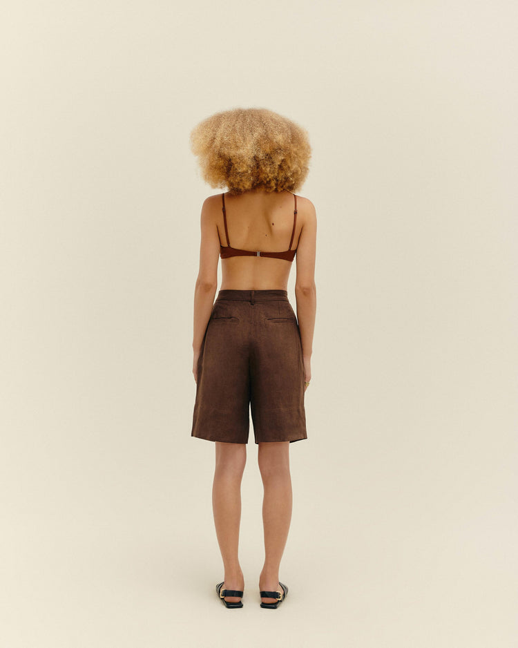 SHORT LARA BRAUNA BROWN
