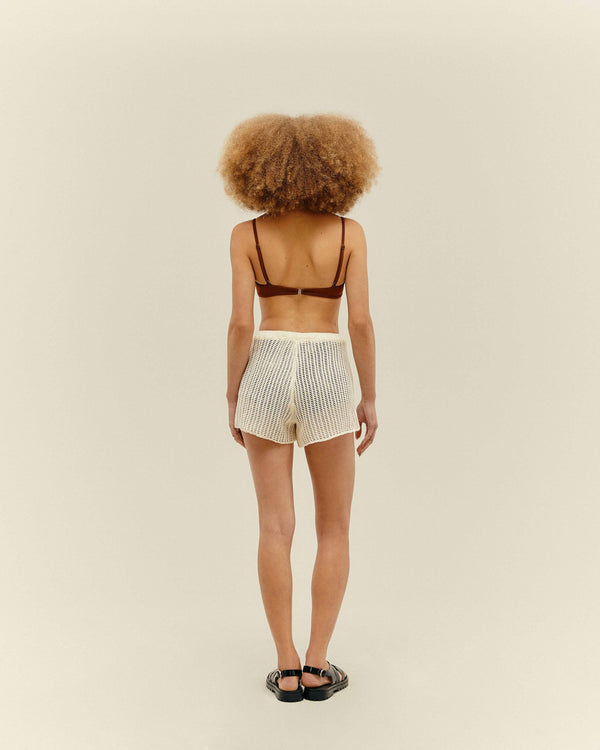 KNIT EMMA SHORT OFF-WHITE