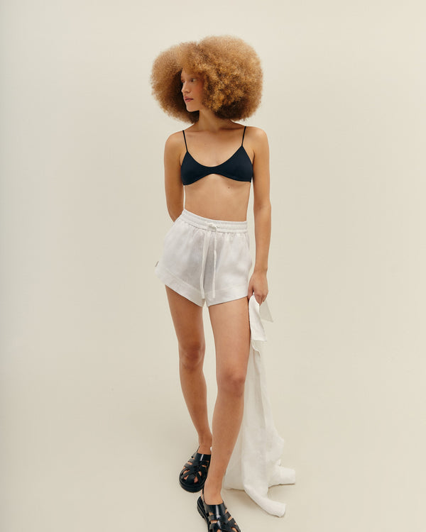 SHORT ASA DELTA LINHO OFF-WHITE