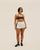 MARTA KNIT SHORTS WITH WHITE SPORT STRIPES