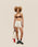MARTA KNIT SHORTS WITH WHITE SPORT STRIPES