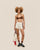 MARTA KNIT SHORTS WITH WHITE SPORT STRIPES