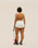 MARTA KNIT SHORTS WITH WHITE SPORT STRIPES