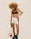 MARTA KNIT SHORTS WITH WHITE SPORT STRIPES
