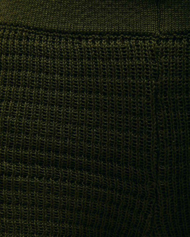 PANTALONES CORTOS DE PUNTO LOU VERDE OLIVA