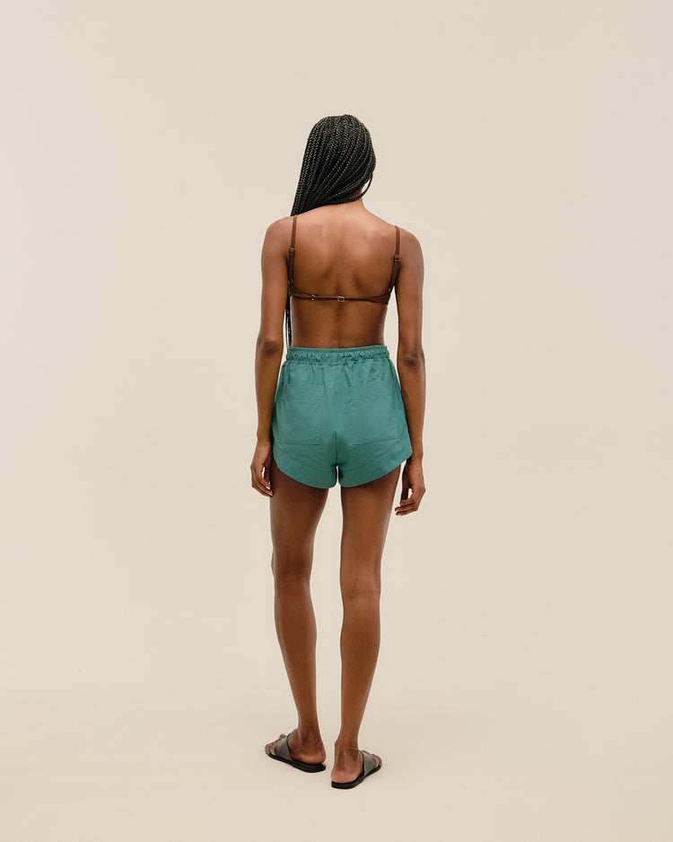 SHORT ASA DELTA SEAWEED GREEN