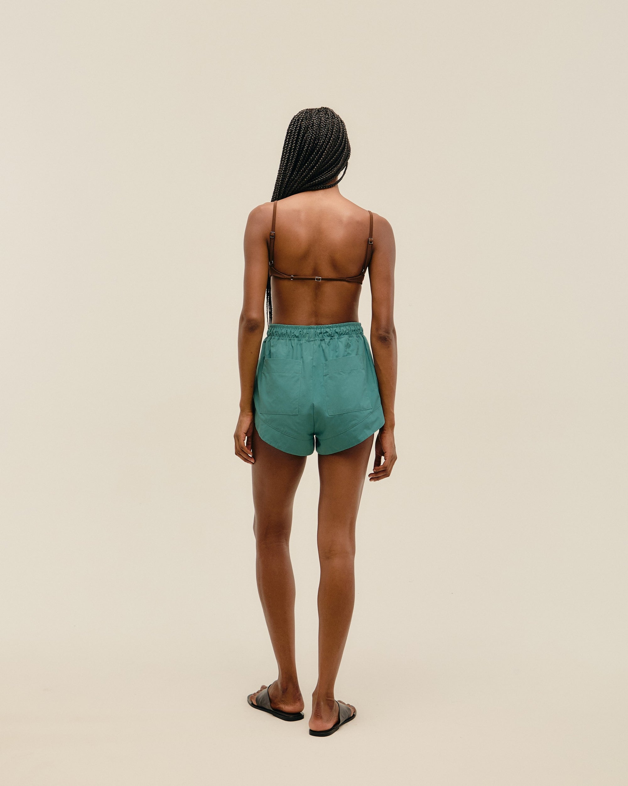 SHORT ASA DELTA SEAWEED GREEN