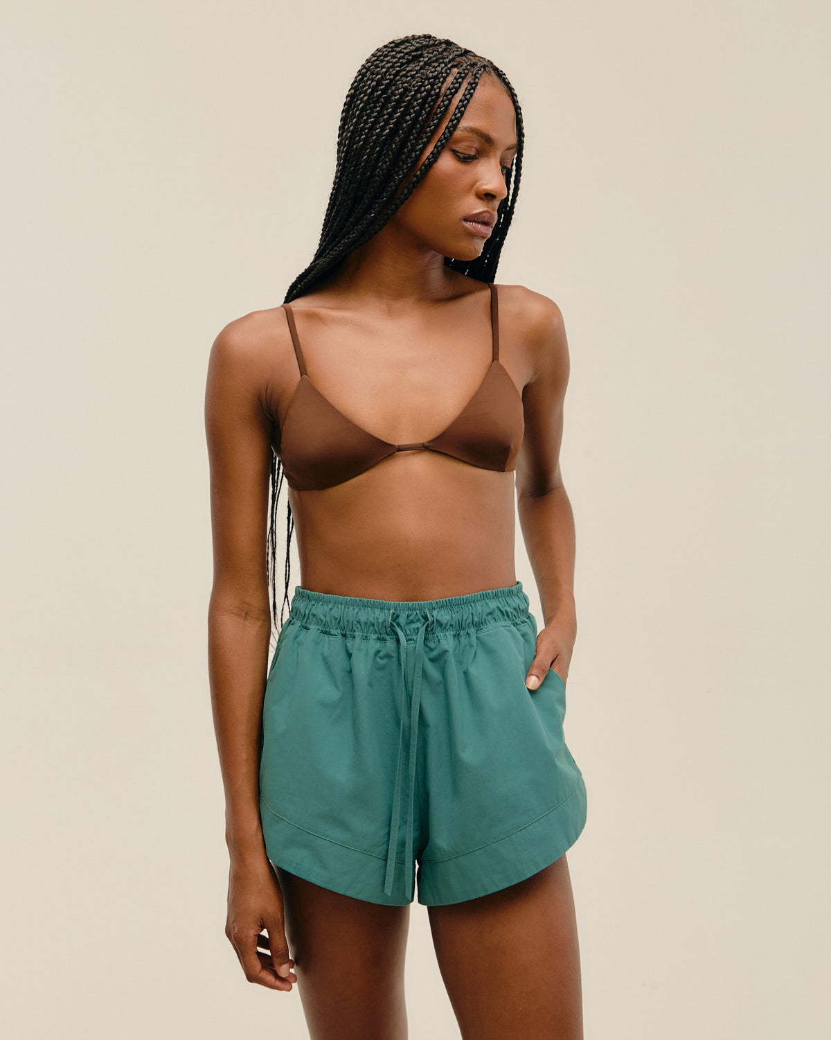 SHORT ASA DELTA SEAWEED GREEN