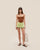BELLA KNIT SHORTS RAPTURE GREEN STRIPES