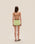 BELLA KNIT SHORTS RAPTURE GREEN STRIPES