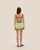 BELLA KNIT SHORTS RAPTURE GREEN STRIPES