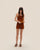 COUCOU KNIT SHORTS MID BROWN