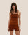 COUCOU KNIT SHORTS MID BROWN