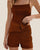 COUCOU KNIT SHORTS MID BROWN