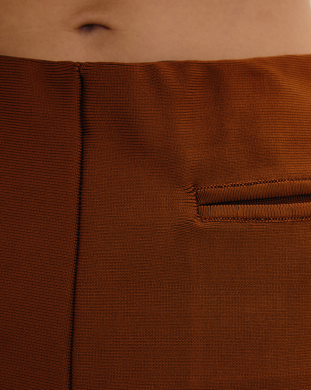 COUCOU KNIT SHORTS MID BROWN