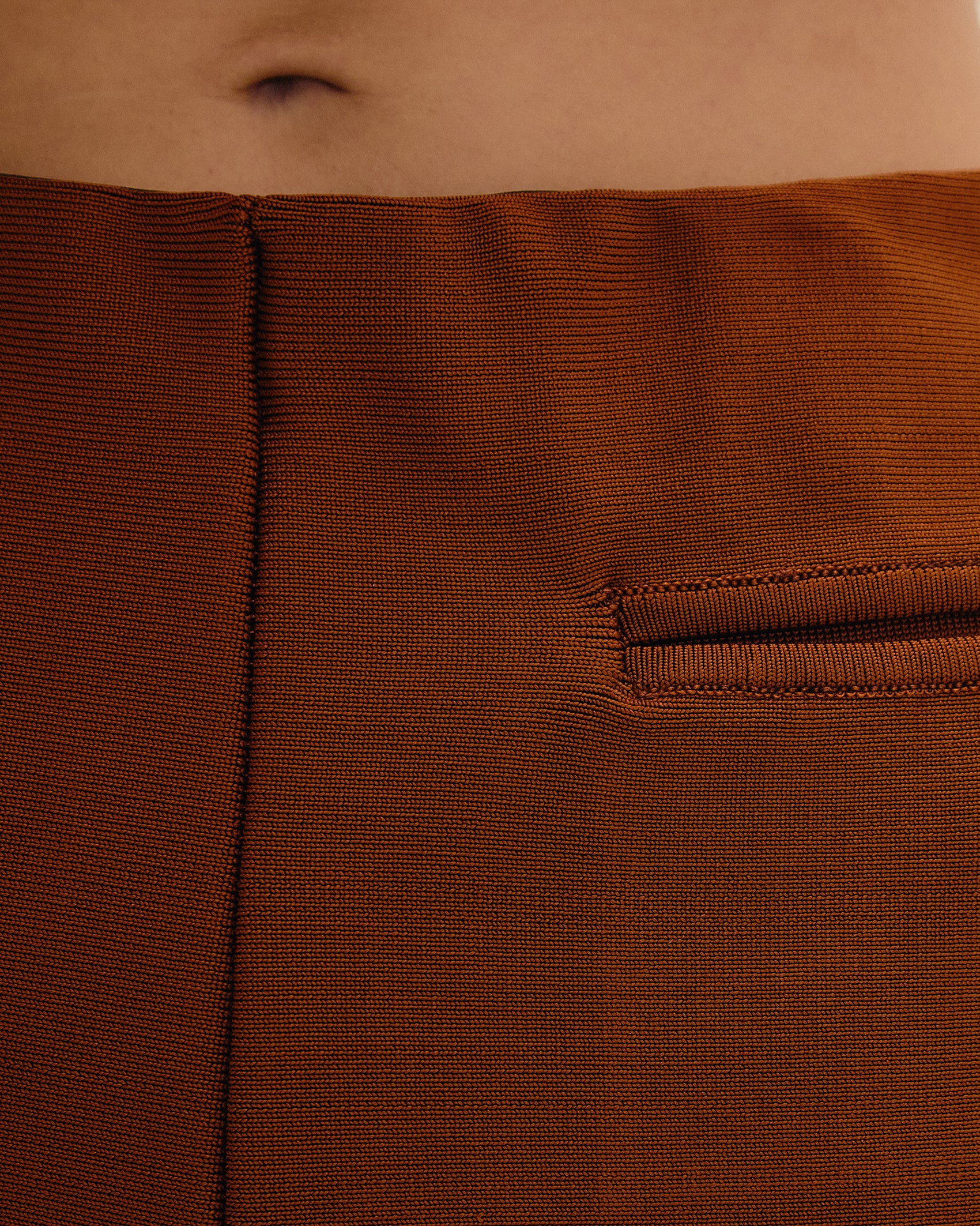 COUCOU KNIT SHORTS MID BROWN
