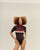 MAILLOT DE BAIN CARLA EN MAILLE, MODÈLE BRAUNA, COULEUR MARRON