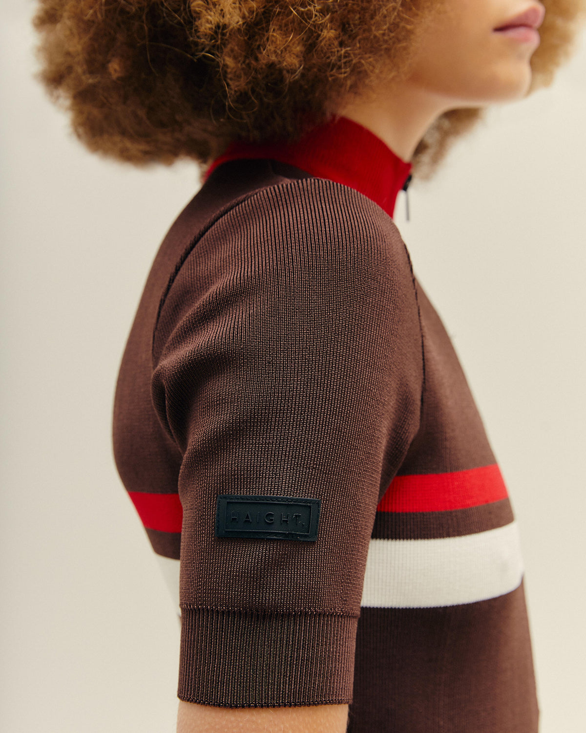 MAILLOT DE BAIN CARLA EN MAILLE, MODÈLE BRAUNA, COULEUR MARRON