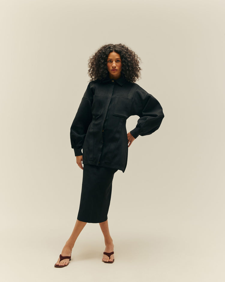 CASACO THEODORA TRICOT BLACK