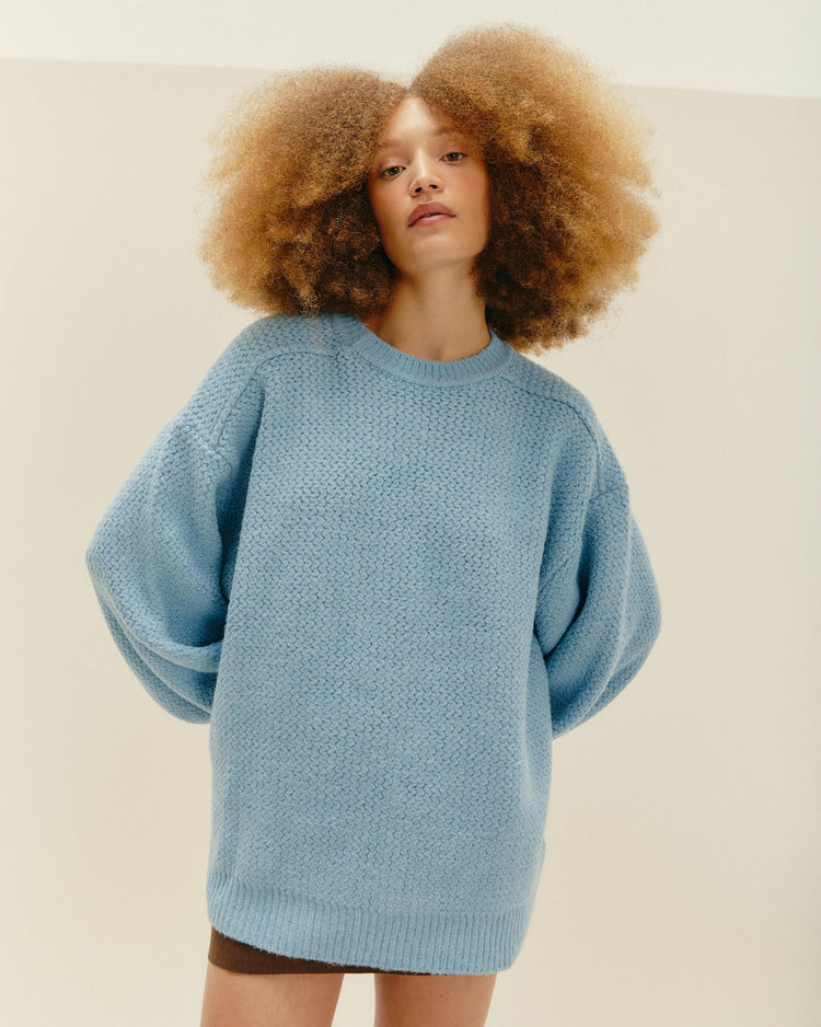 BELA Light Blue Knit Sweater