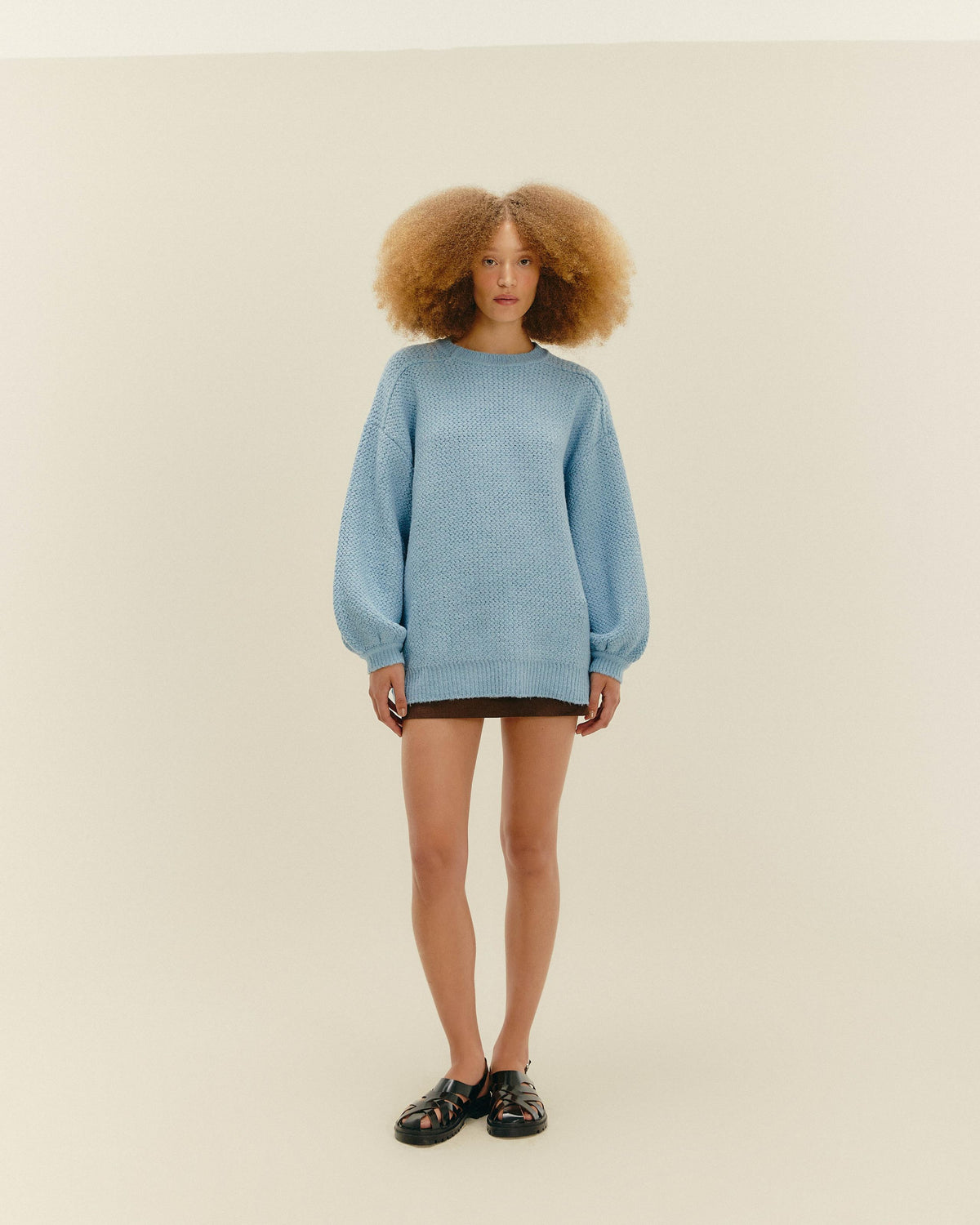 BELA Light Blue Knit Sweater