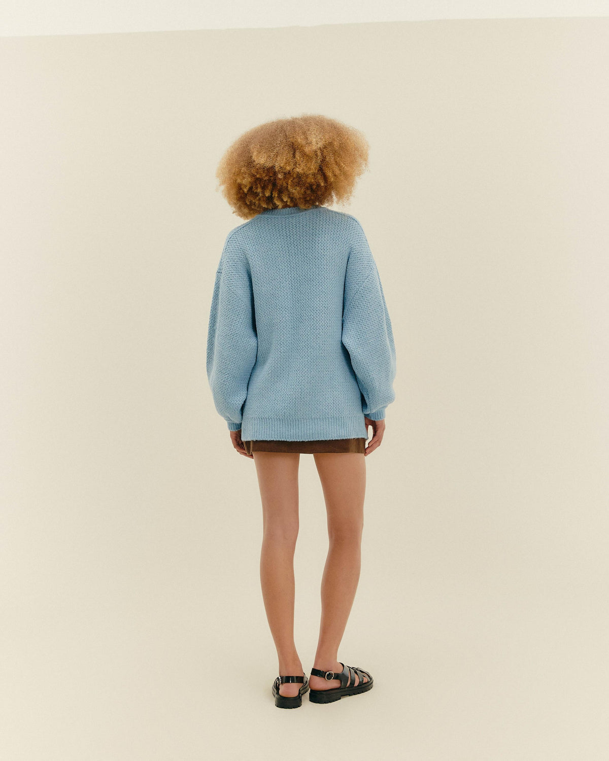 BELA Light Blue Knit Sweater