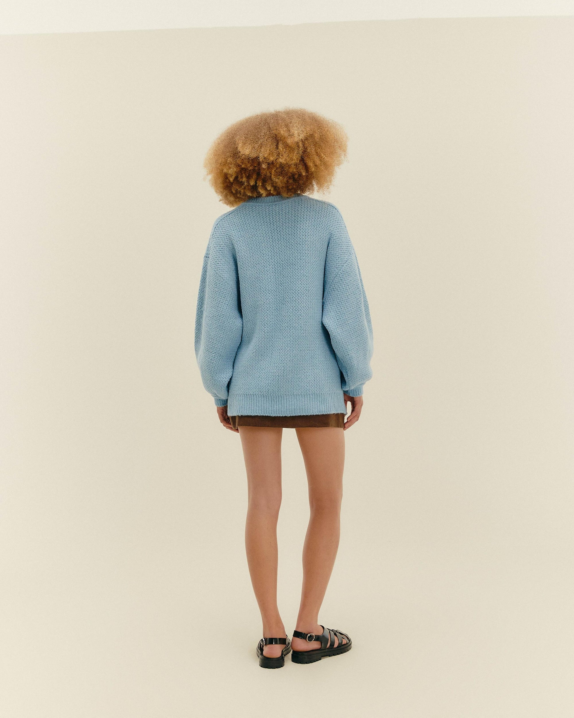 BELA Light Blue Knit Sweater