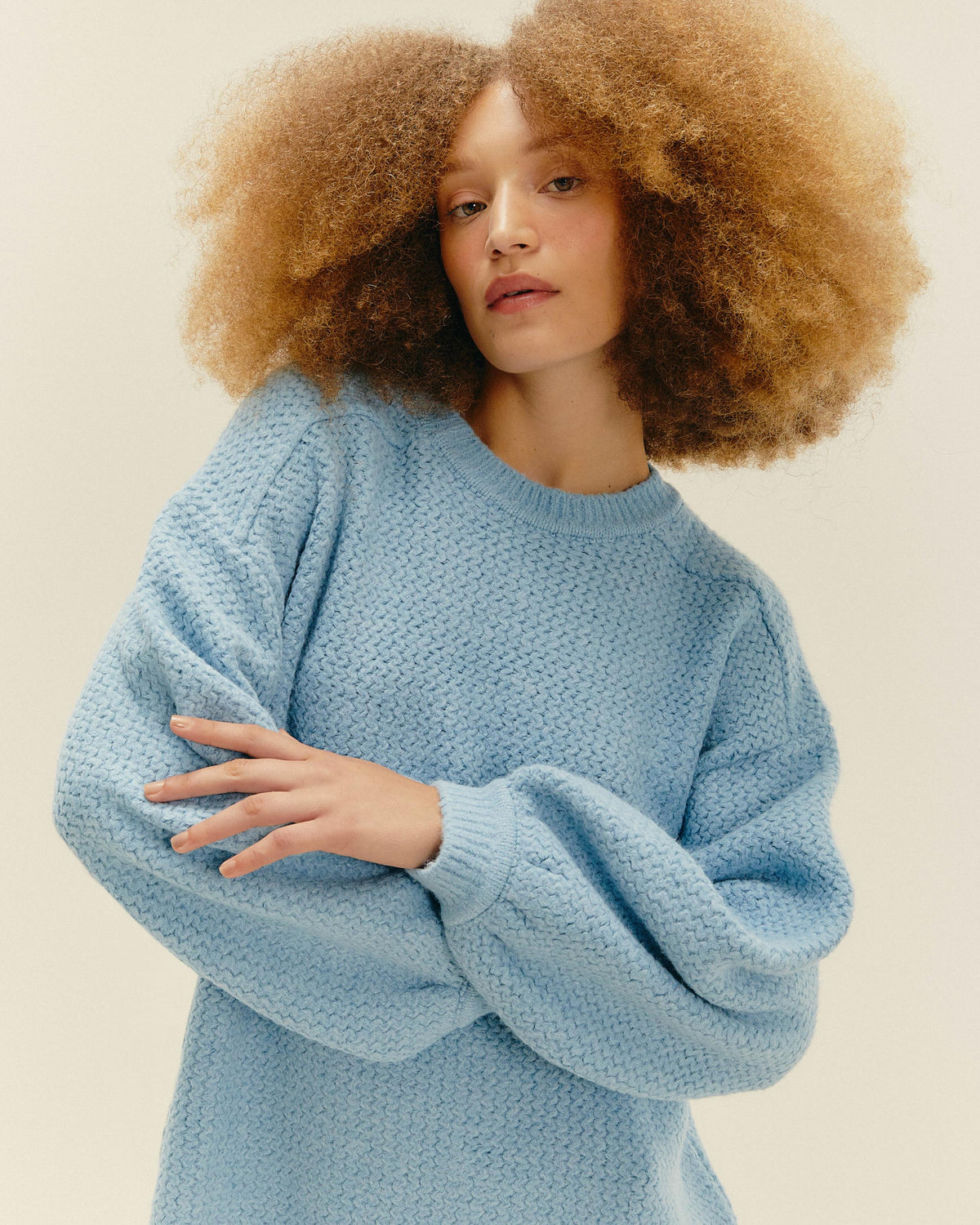 BELA Light Blue Knit Sweater