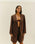 BLAZER CAROL LINHO BRAUNA BROWN